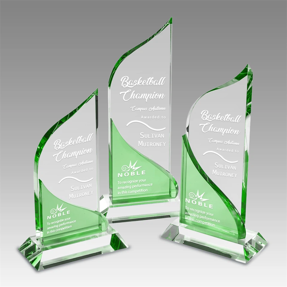 Optical Crystal Tower Plaque Awards high quality